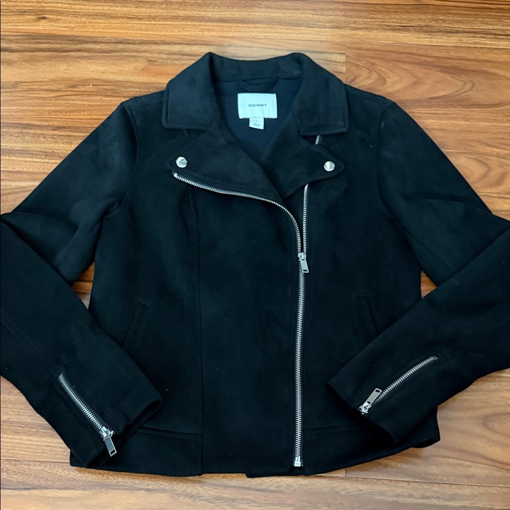 Old Navy Black Suede Jacket